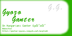 gyozo ganter business card